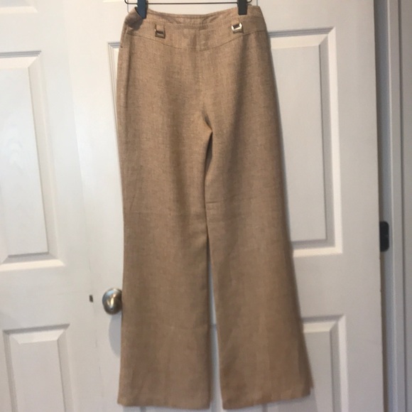 womens lined linen pants